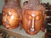 Budha Head wood carving