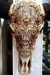 Art handycrafts of Indah creation(Bali)Cow head skull carving