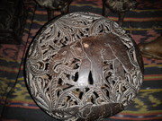 Black coconut shell carving