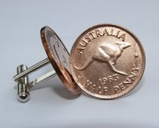 Australian Halfpenny Coin Cufflinks