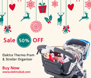 50% Off Christmas Special - Elektra Thermo Pram Organisers