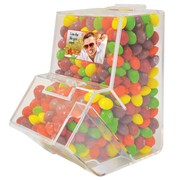 Imprinted Chewy Fruits | Assorted Fruit Skittles In Dispenser