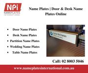 Name Plates | Desk Name Plates | Door Name Plates Australia